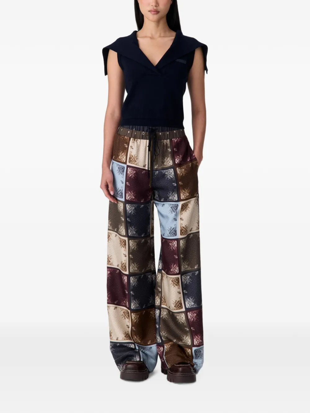 Monse Trui met matrozenkraag Blauw