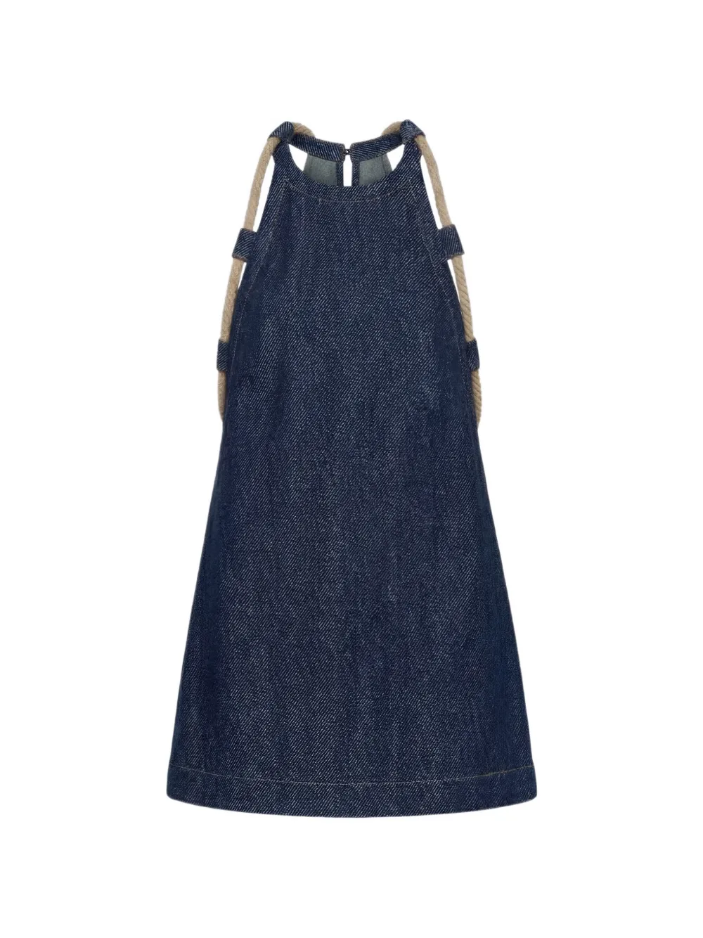 Monse A-line rope-detail mini dress - Blu