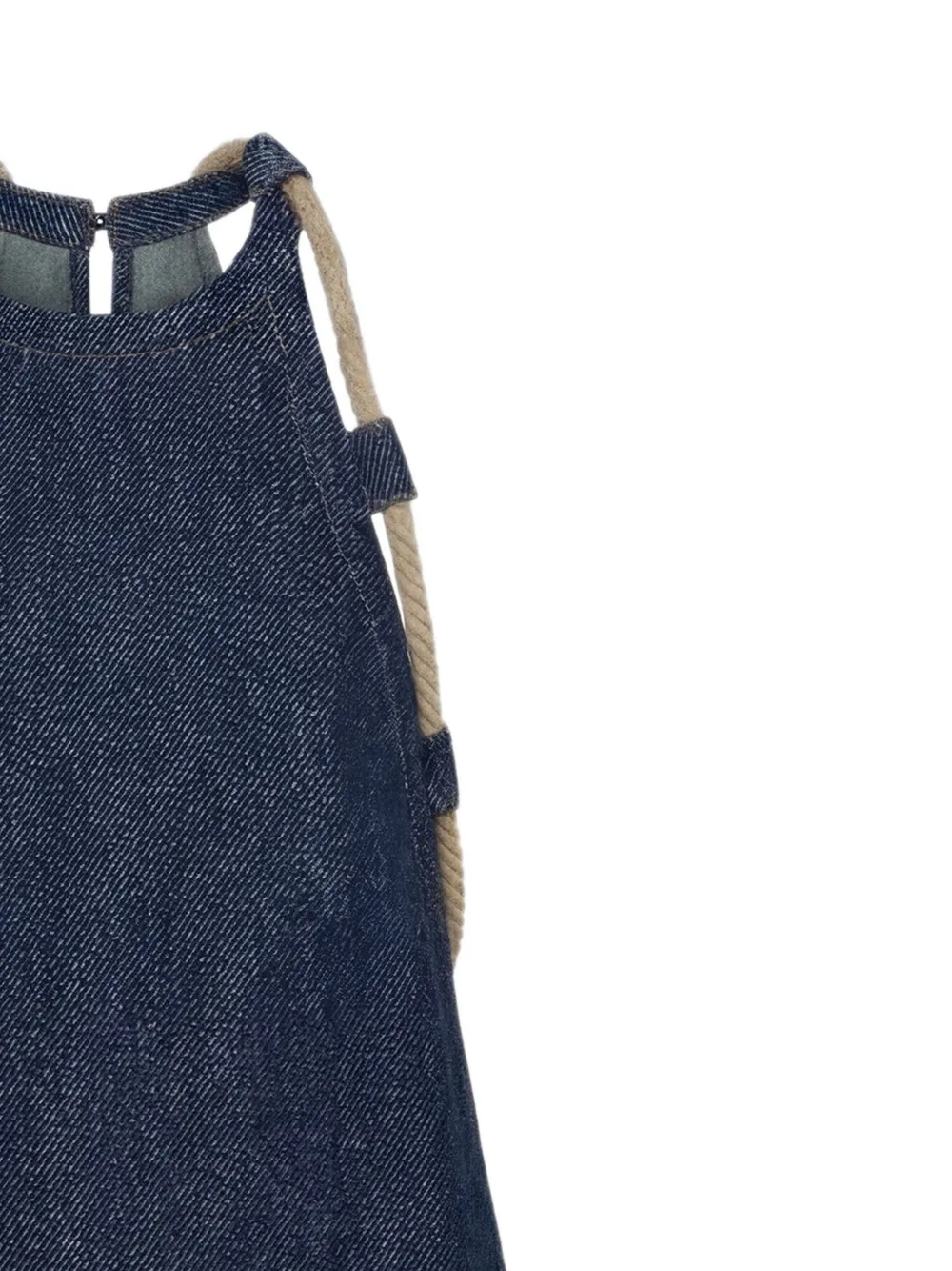 Monse Mini-jurk met A-lijn en touw detail Blauw