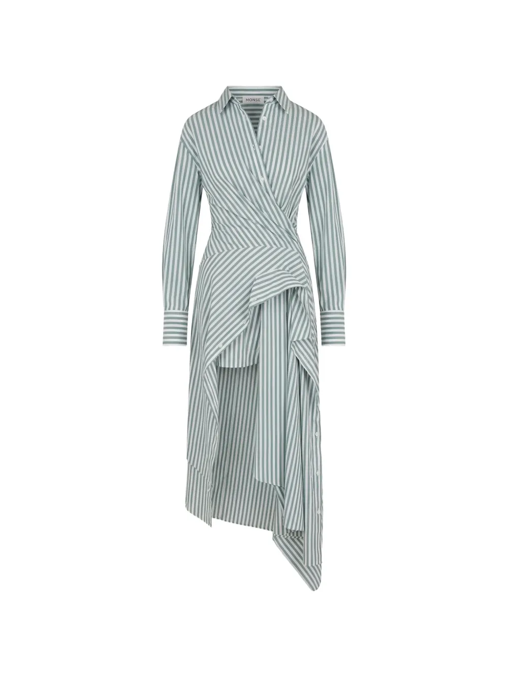Monse Cascade shirt dress - Verde