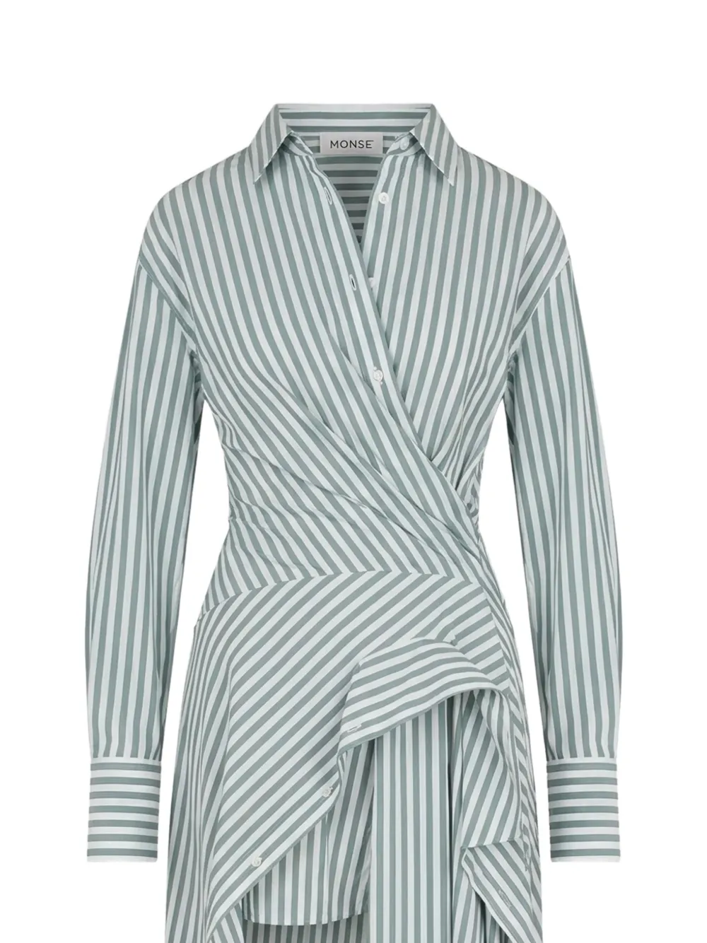 Monse Cascade blousejurk Groen