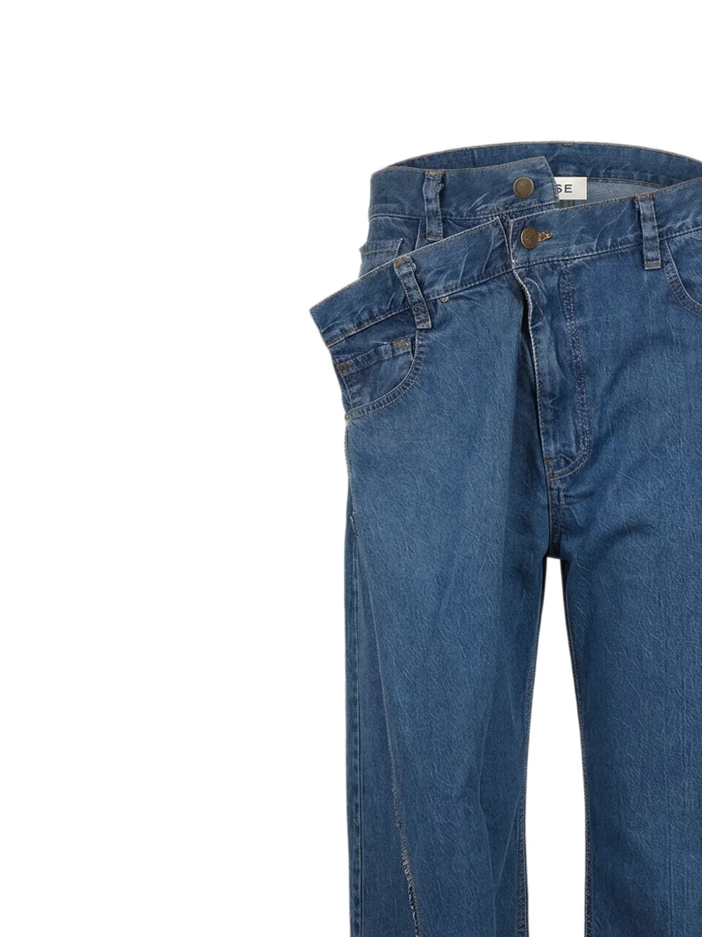 Monse Cross-over jeans Blauw
