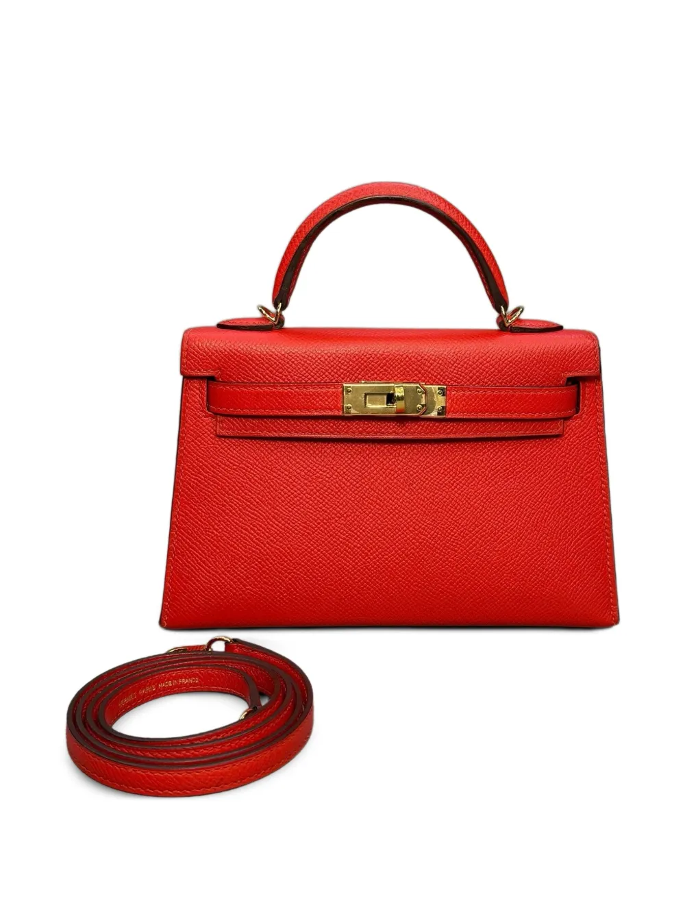 Hermès Pre-Owned 2018 Mini Kelly Sellier 20 handtas Rood