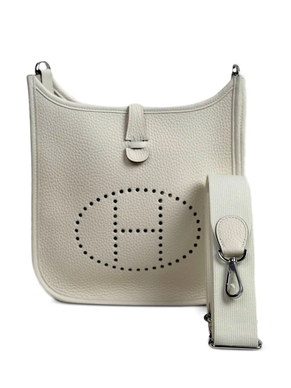 Hermès Pre-Owned 2025 pre-owned Evelyne 23 Clemence schoudertas Beige