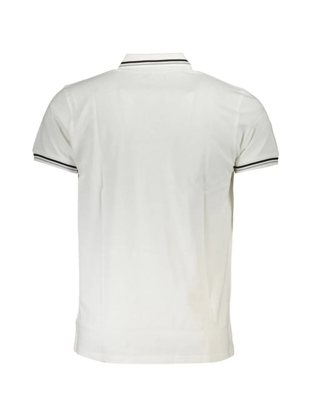 Cavalli Class logo-embroidered cotton polo shirt Wit