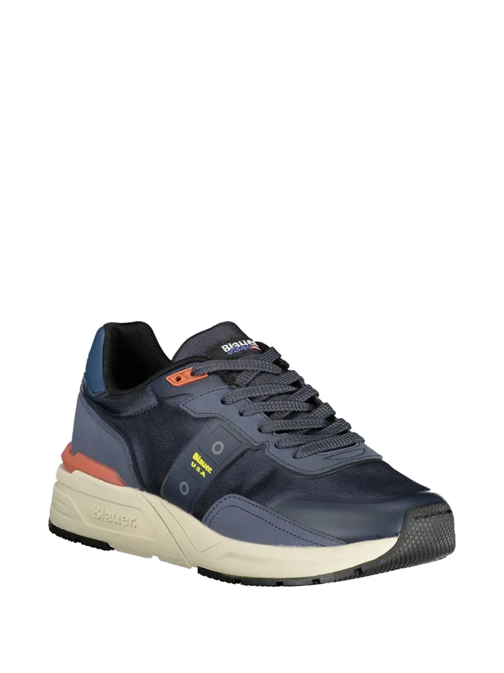 Blauer panelled lace-up sneakers Blauw