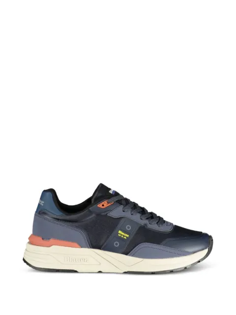 Blauer panelled lace-up sneakers