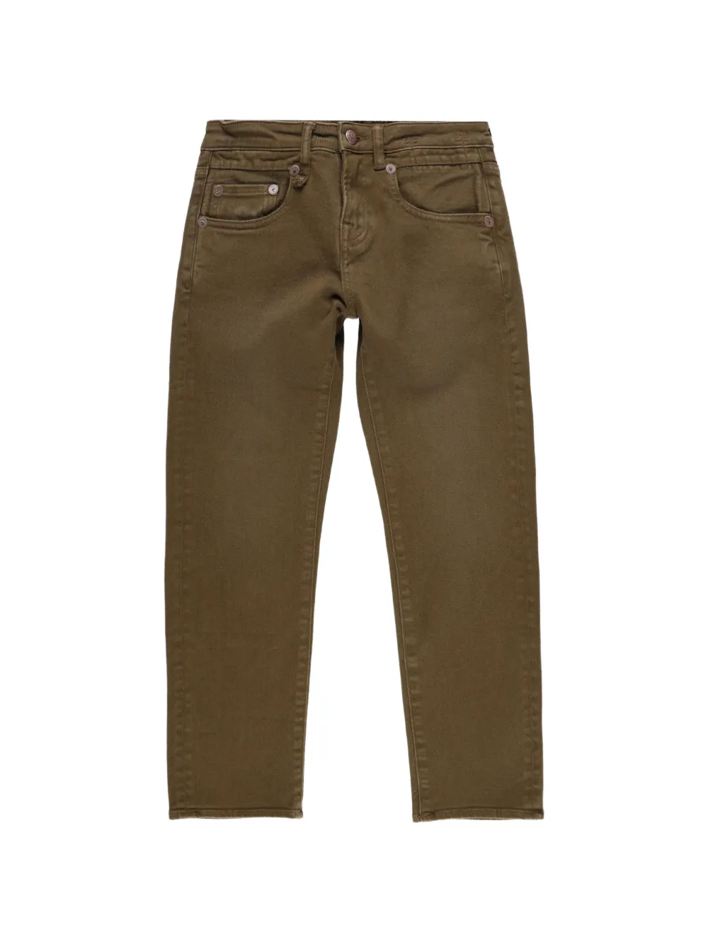 R13 Boy cropped straight-leg jeans - Marrone