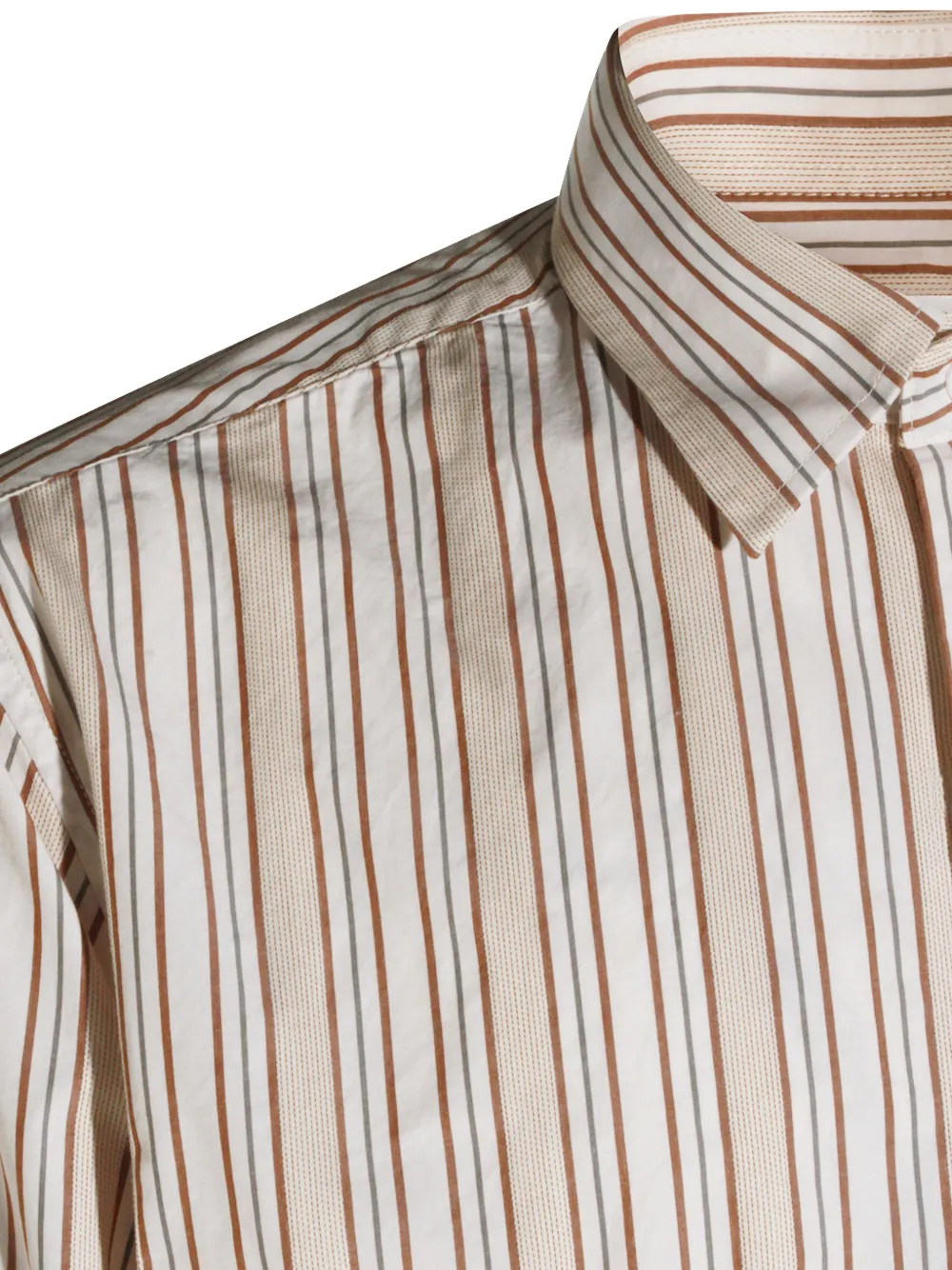 NN07 Gestreept overhemd Beige