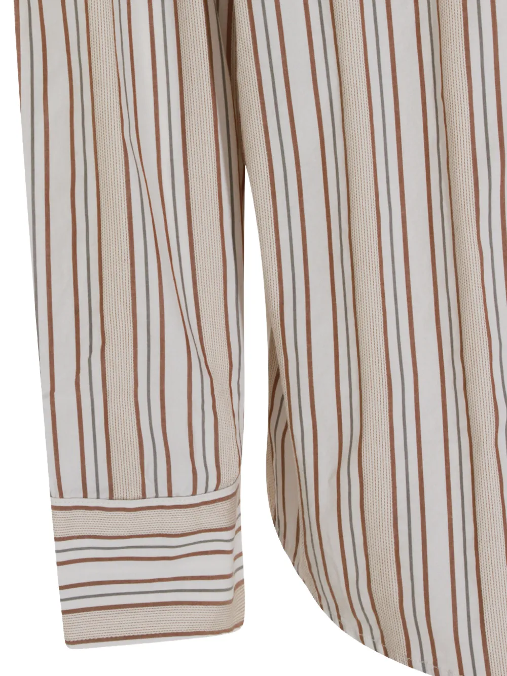 NN07 Gestreept overhemd Beige
