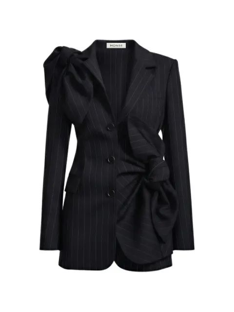 Monse bow-detail pinstripe dress