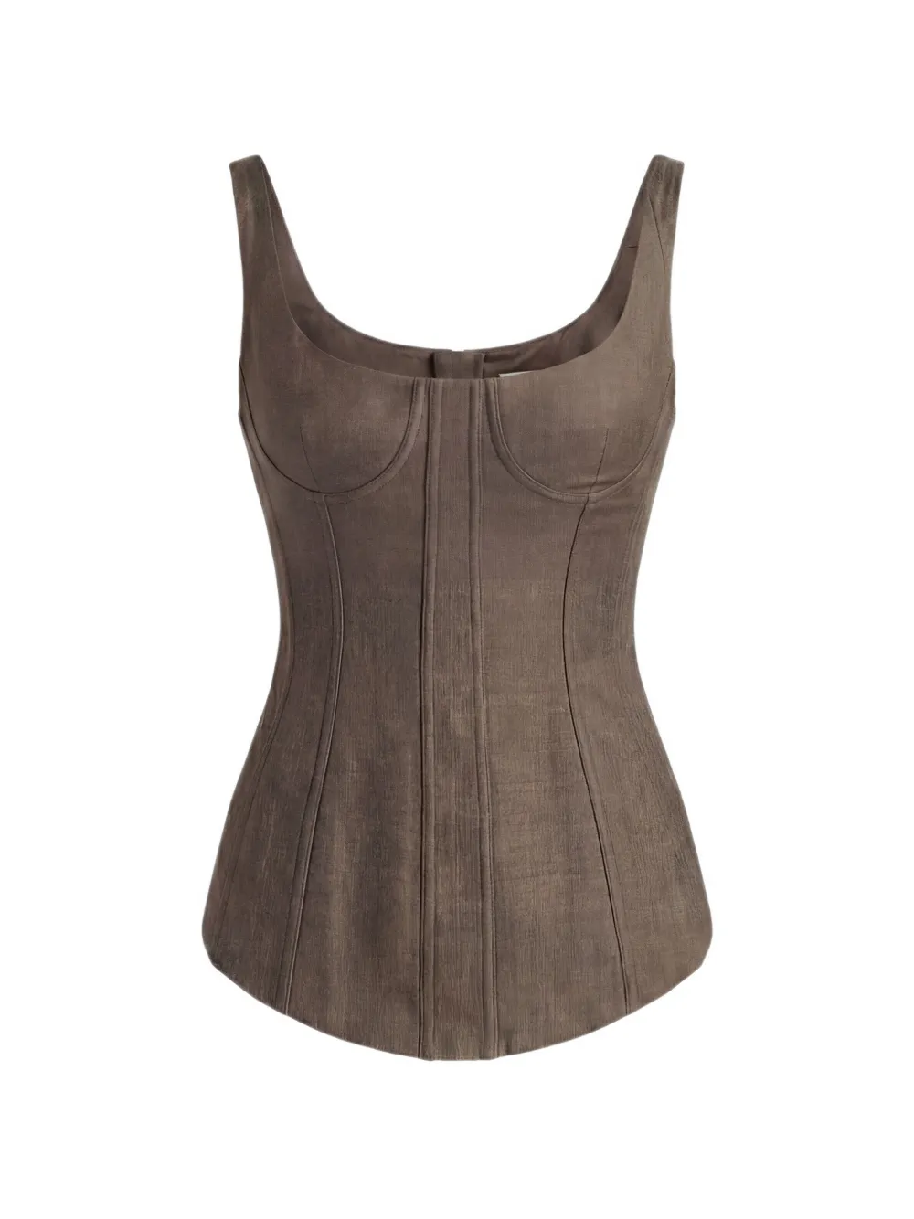 Monse sleeveless corset top - Marrone
