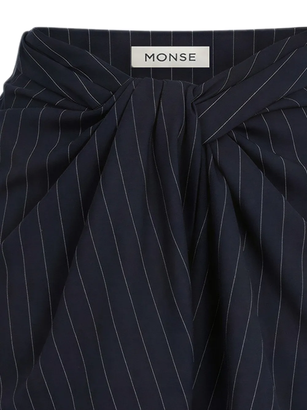 Monse Gedraaide shorts met krijtstreep Blauw