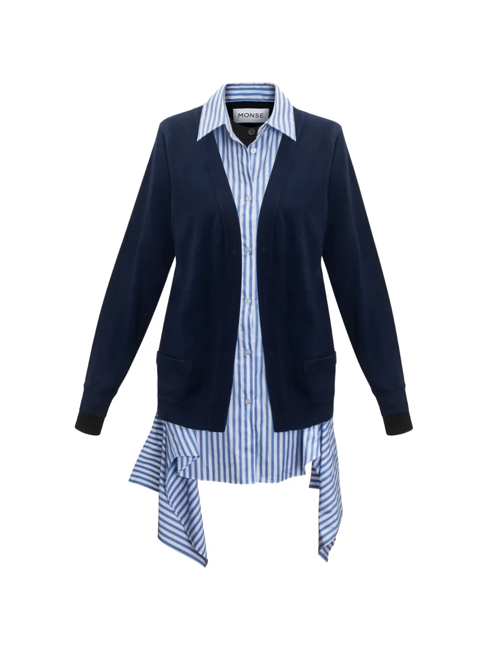 Monse layered cardigan - Blue