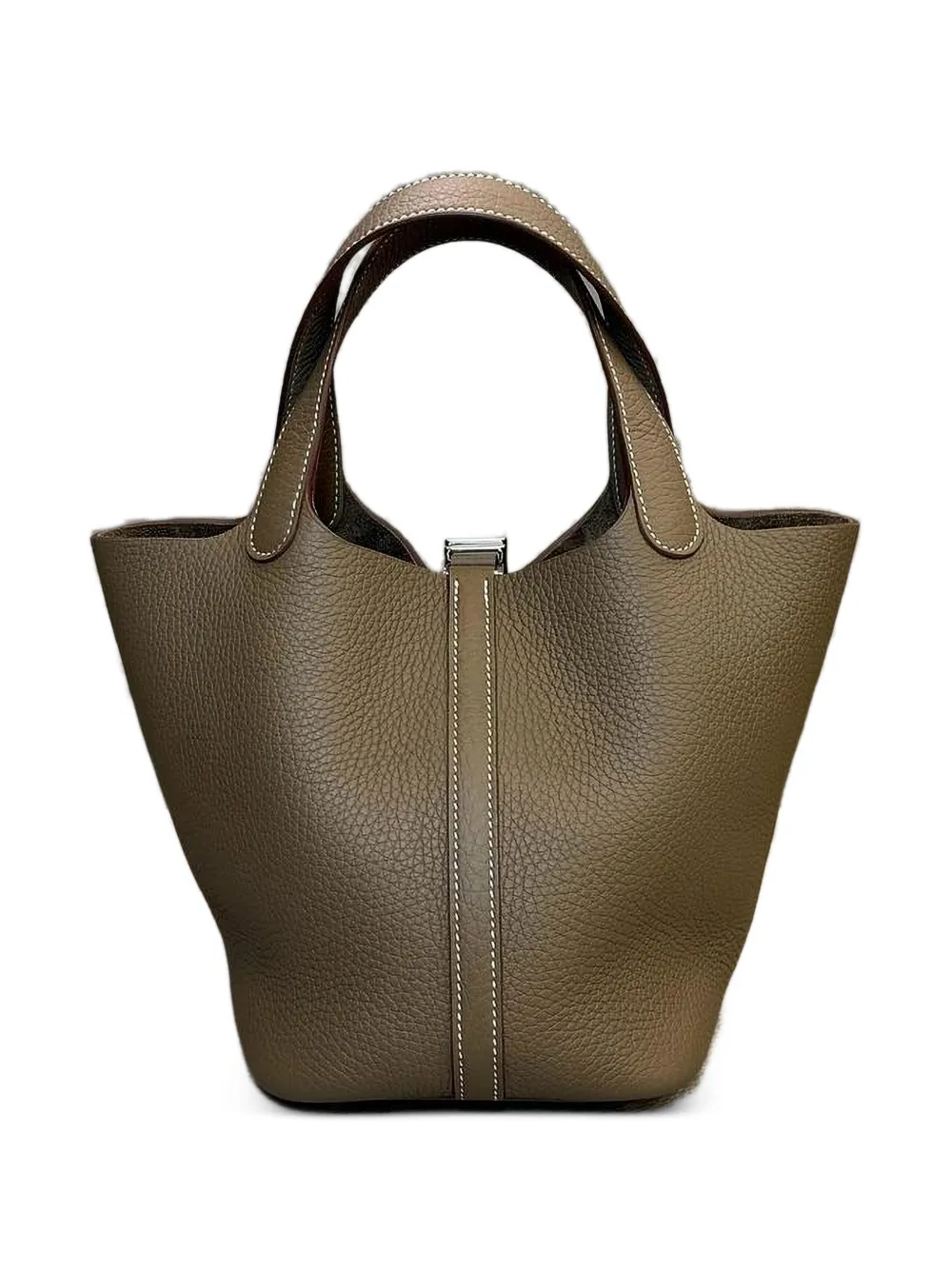 Hermès Pre-Owned 2026 Picotin 18 Togo bucket-tas Bruin