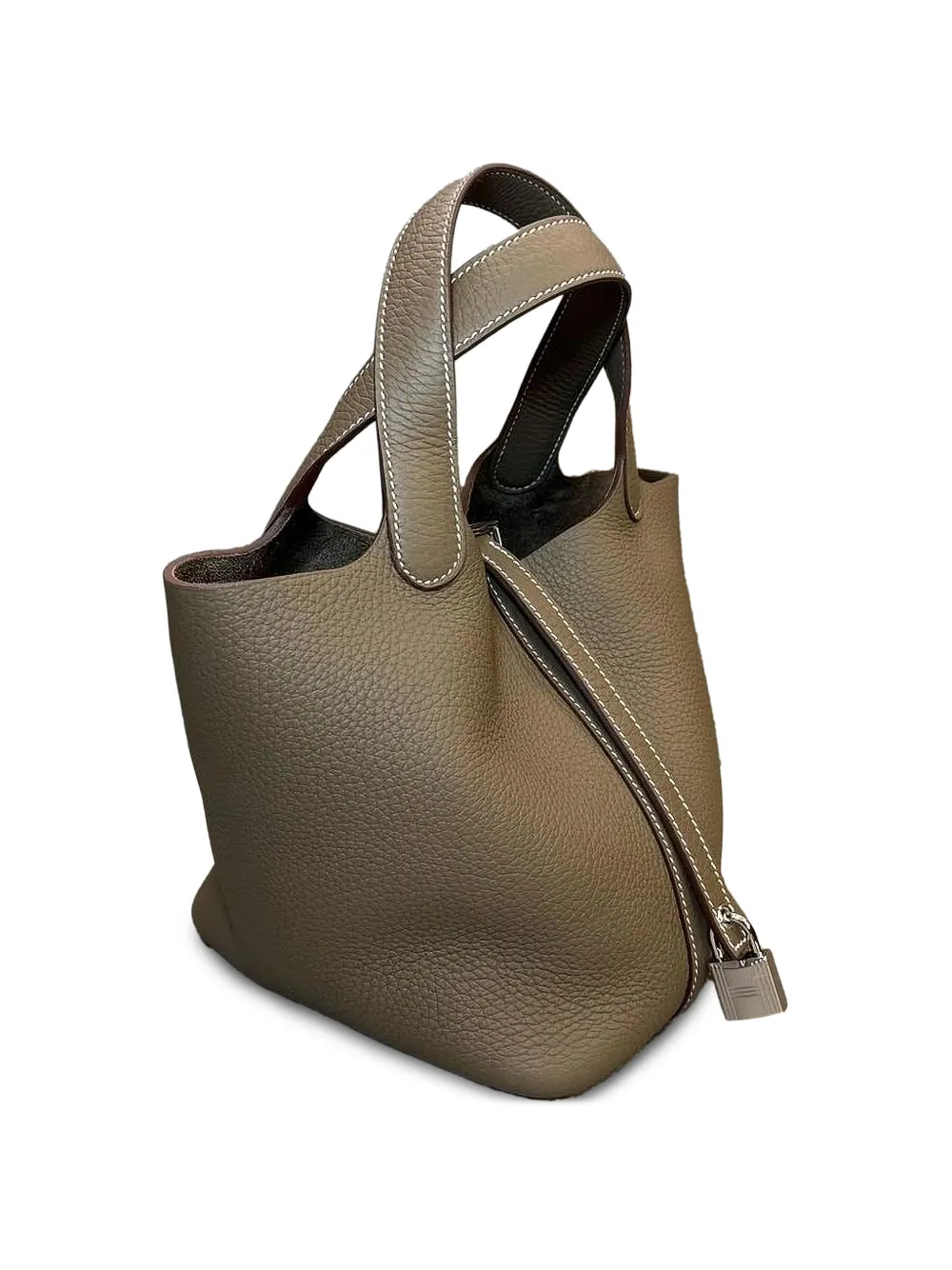 Hermès Pre-Owned 2026 Picotin 18 Togo bucket-tas Bruin