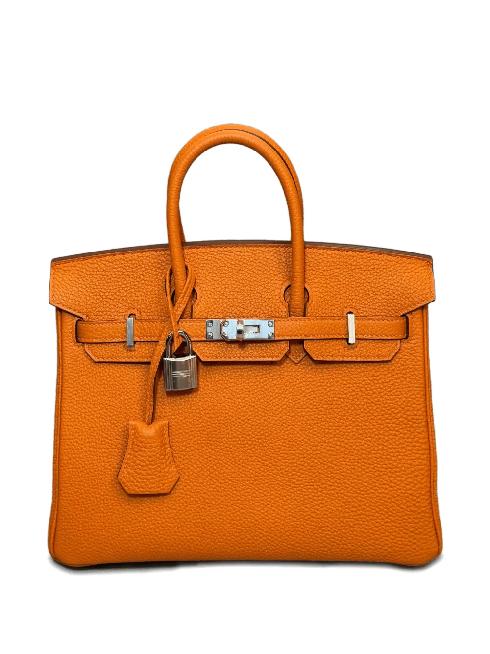 Hermès Pre-Owned 2026 Birkin 25 Togo handtas Oranje