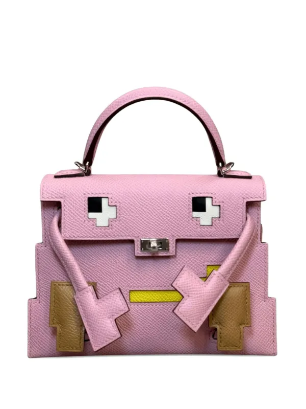Hermès Pre-Owned 2023 ピクト ケリードール ハンドバッグ | ピンク