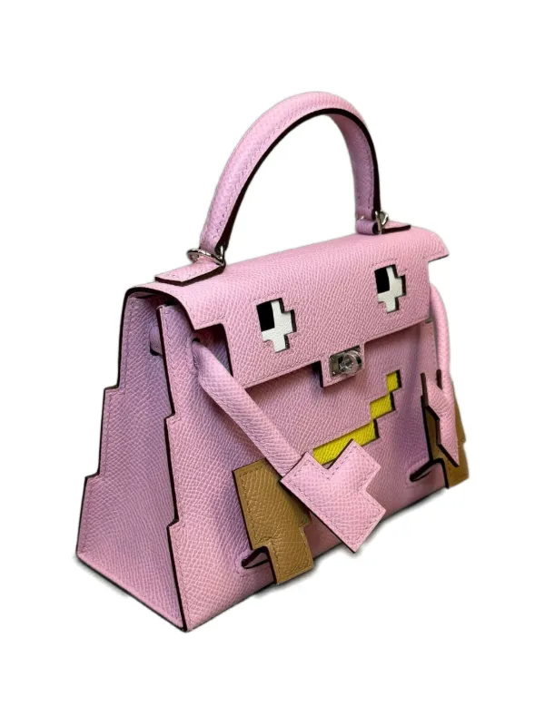 Hermès Pre-Owned 2023 Picto Kelly Doll Handbag | Pink | FARFETCH