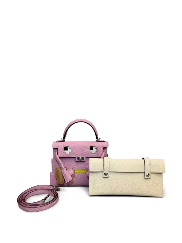 Hermès Pre-Owned 2023 Picto Kelly Doll Handbag | Pink | FARFETCH