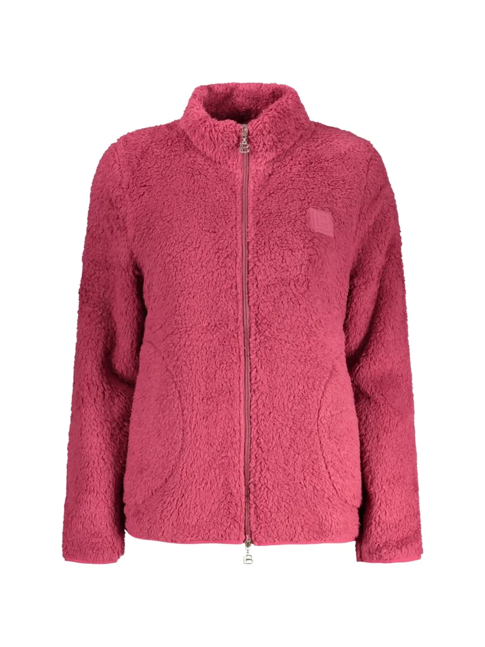 Laura Biagiotti fleece-texture zip-up sweatshirt - Rosa