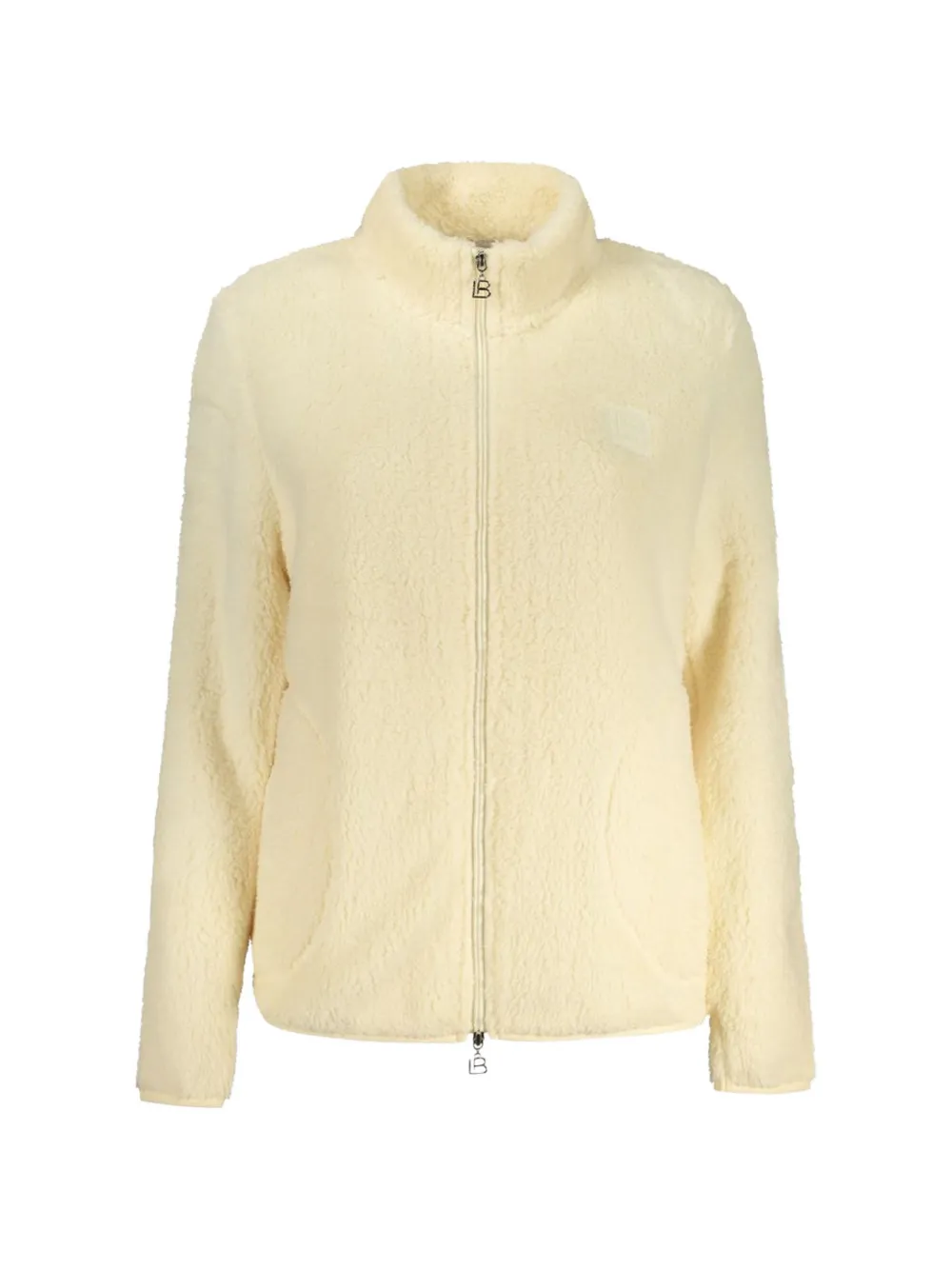 Laura Biagiotti fleece-texture zip-up jacket