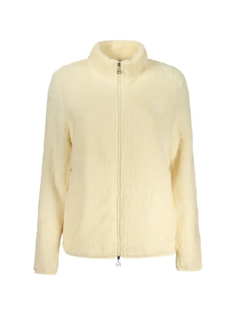 Laura Biagiotti fleece-texture zip-up jacket