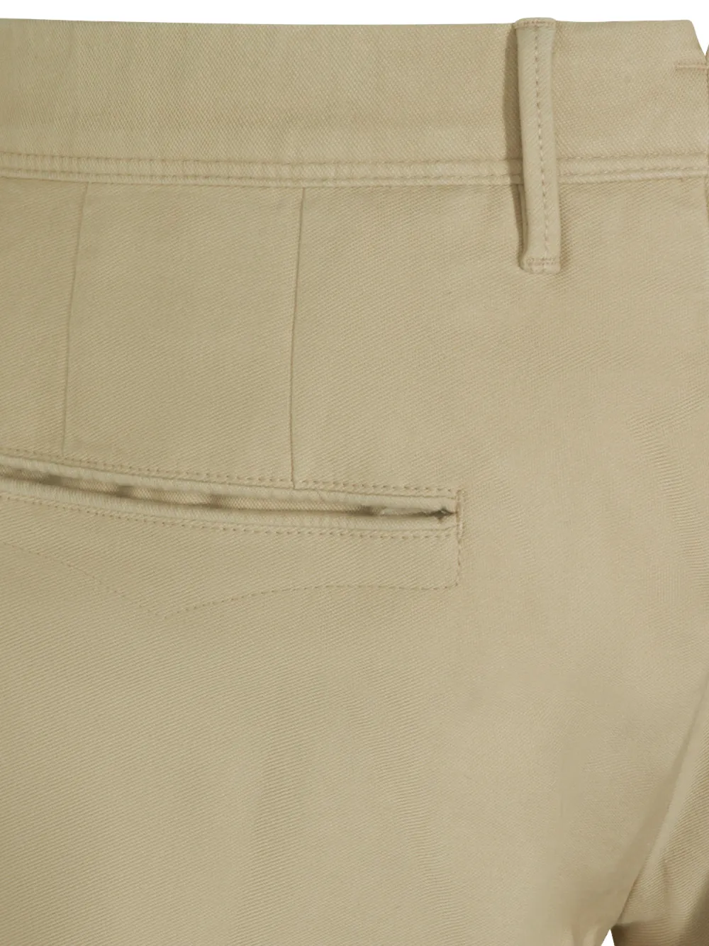 Incotex Plooibroek met omgeslagen pijpen Beige