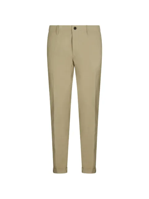 Incotex pressed-crease turn-up trousers