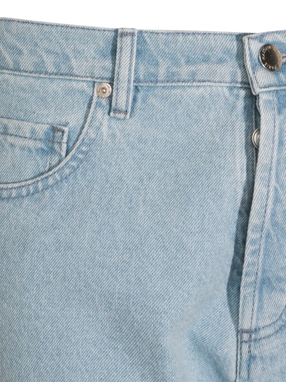 Maison Kitsuné Jeans met logopatch Blauw