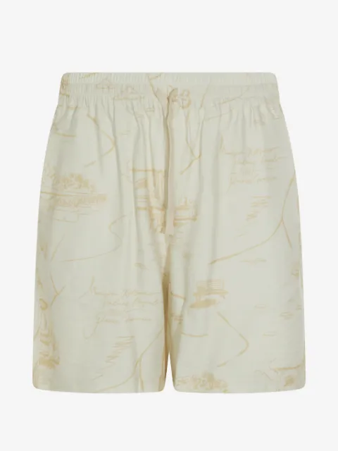Maison Kitsuné shorts deportivos con cordones en la pretina