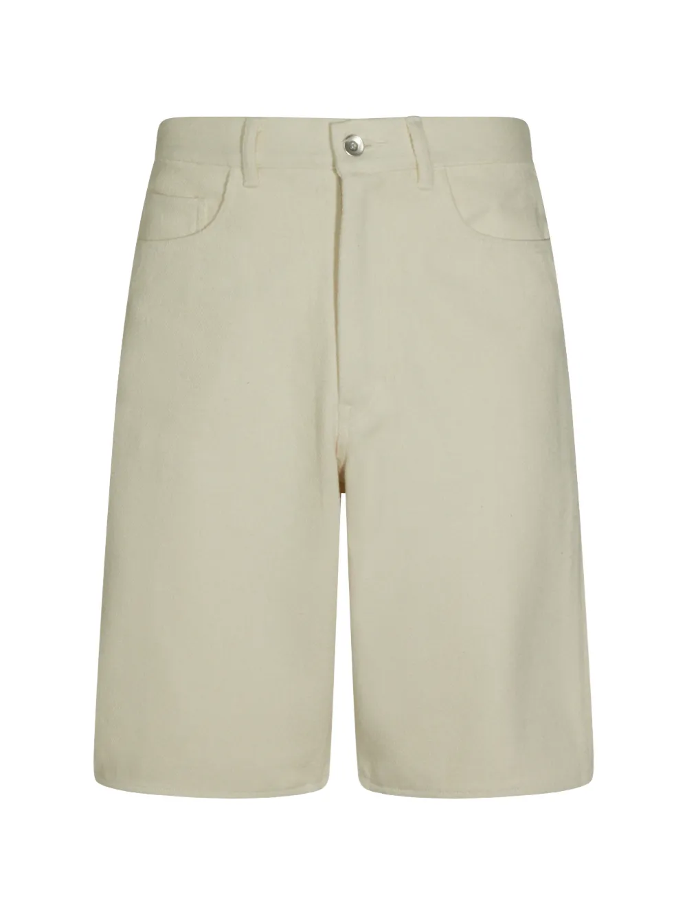silk denim shorts