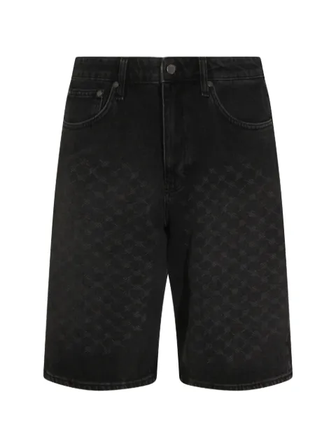 Daily Paper logo-monogram denim shorts