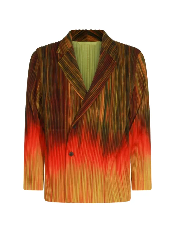 Homme Plissé Issey Miyake プリーツ ジャケット | レッド | FARFETCH JP