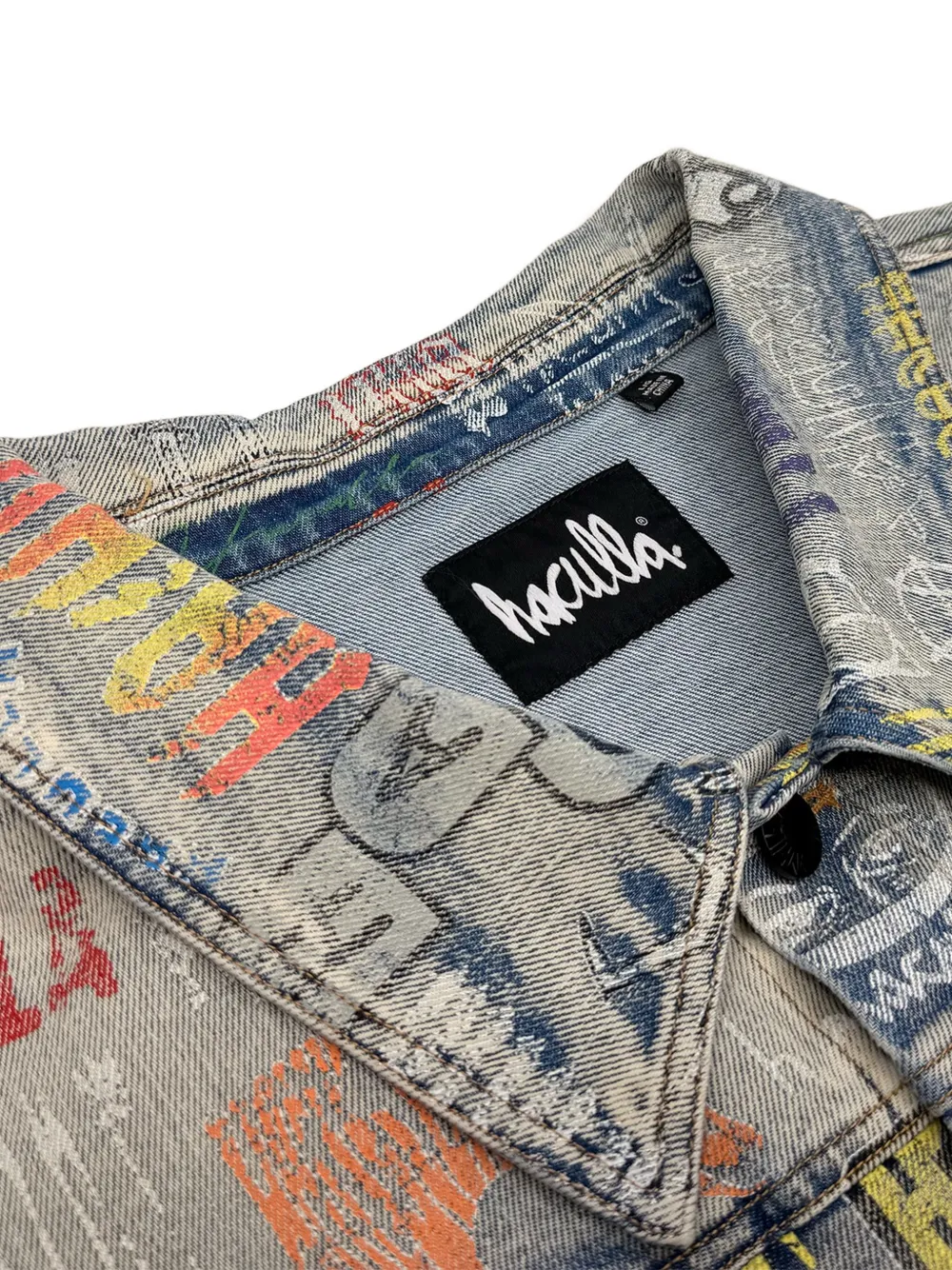 Haculla Denim jack met logoprint Blauw