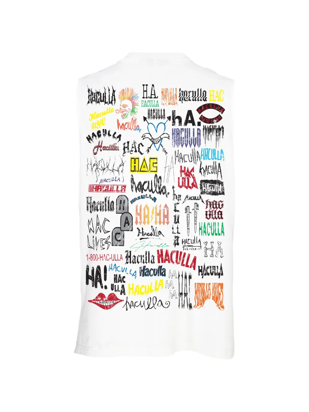 Haculla Tanktop met logoprint Wit