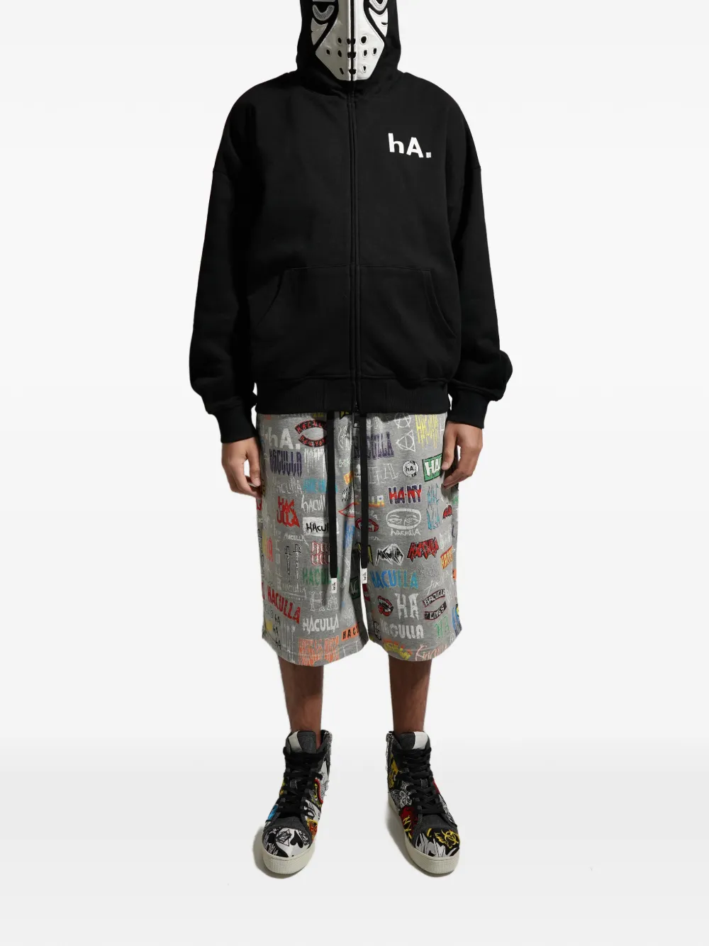 Haculla Hockey Mask hoodie Zwart
