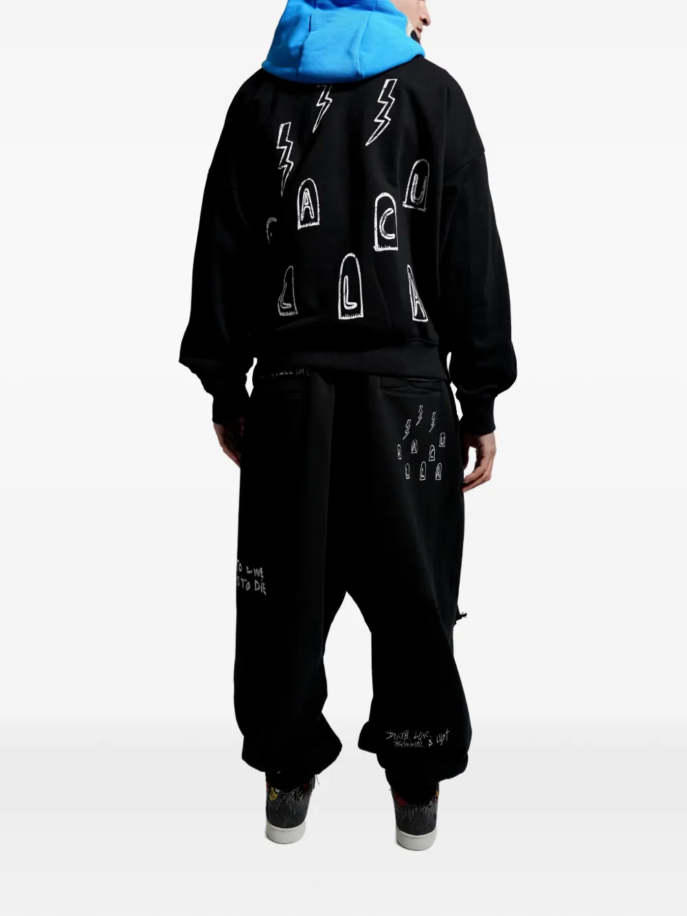 Haculla Hoodie met grafische print Zwart