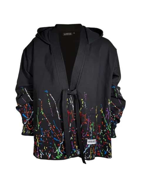 Mostly Heard Rarely Seen paint-embroidered kimono hoodie