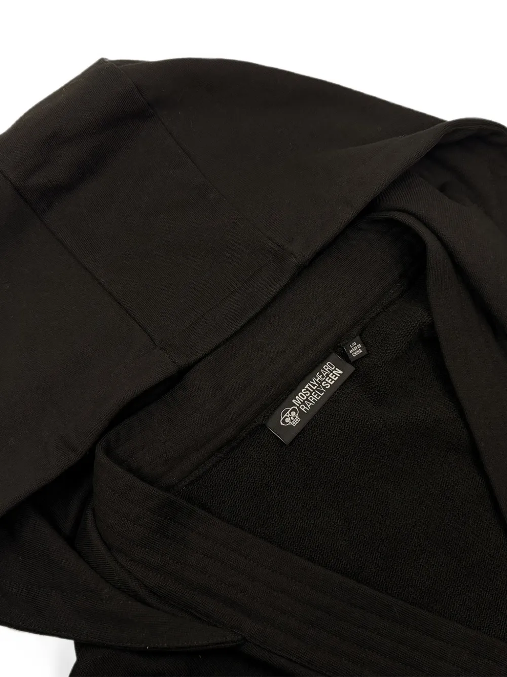 Mostly Heard Rarely Seen Hoodie met borduurwerk Zwart