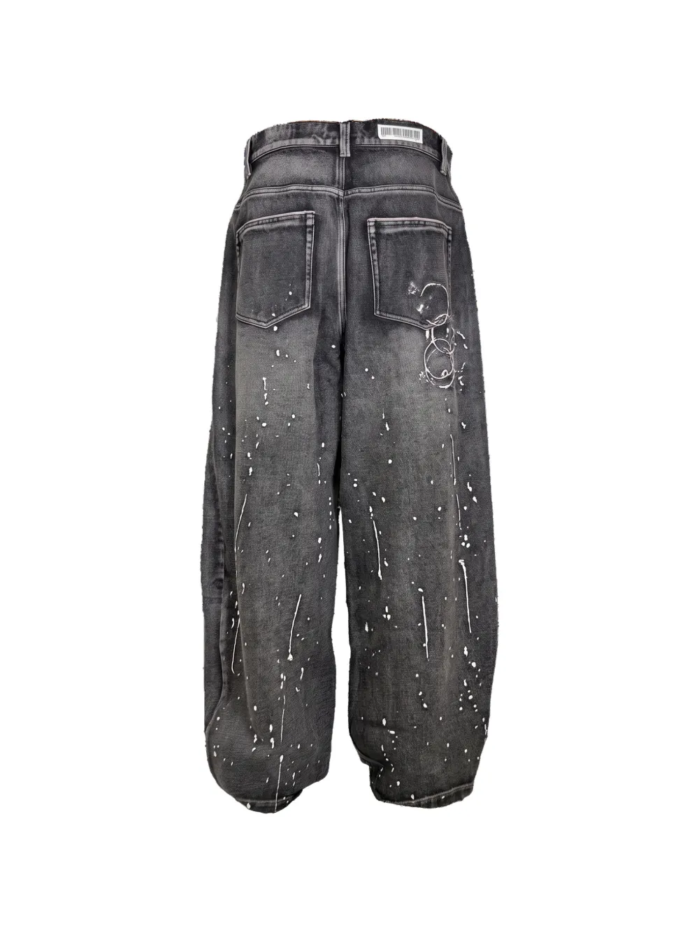 Mostly Heard Rarely Seen Jeans met verfspatten Zwart