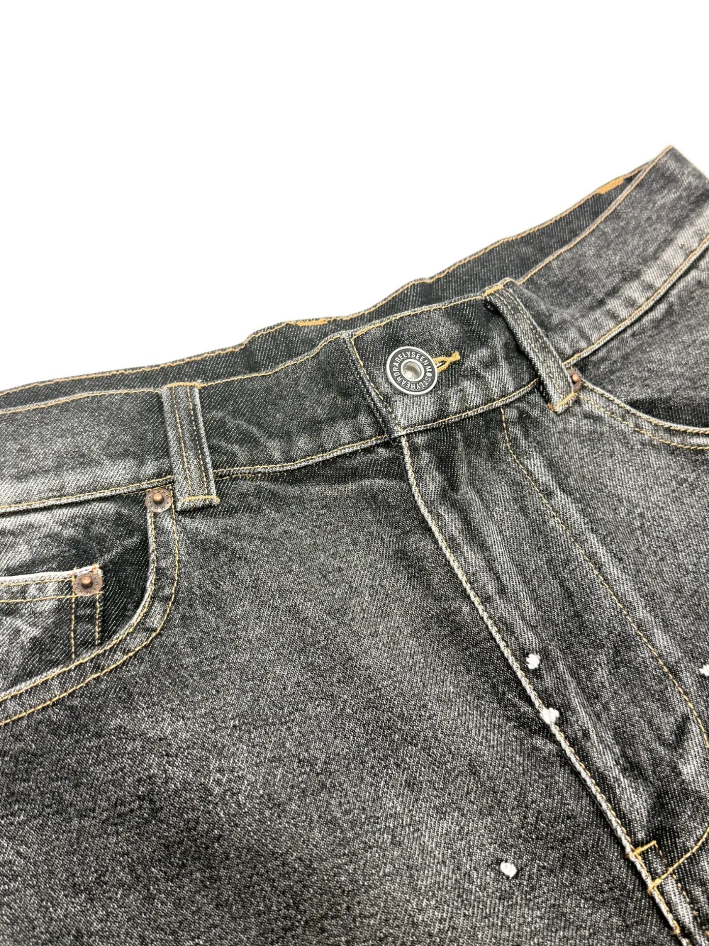 Mostly Heard Rarely Seen Jeans met verfspatten Zwart