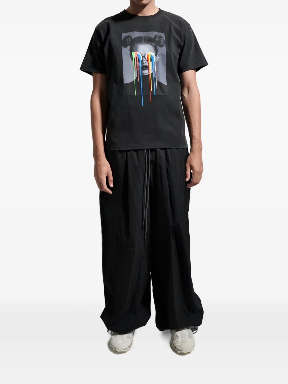 Mostly Heard Rarely Seen T-shirt met print Zwart
