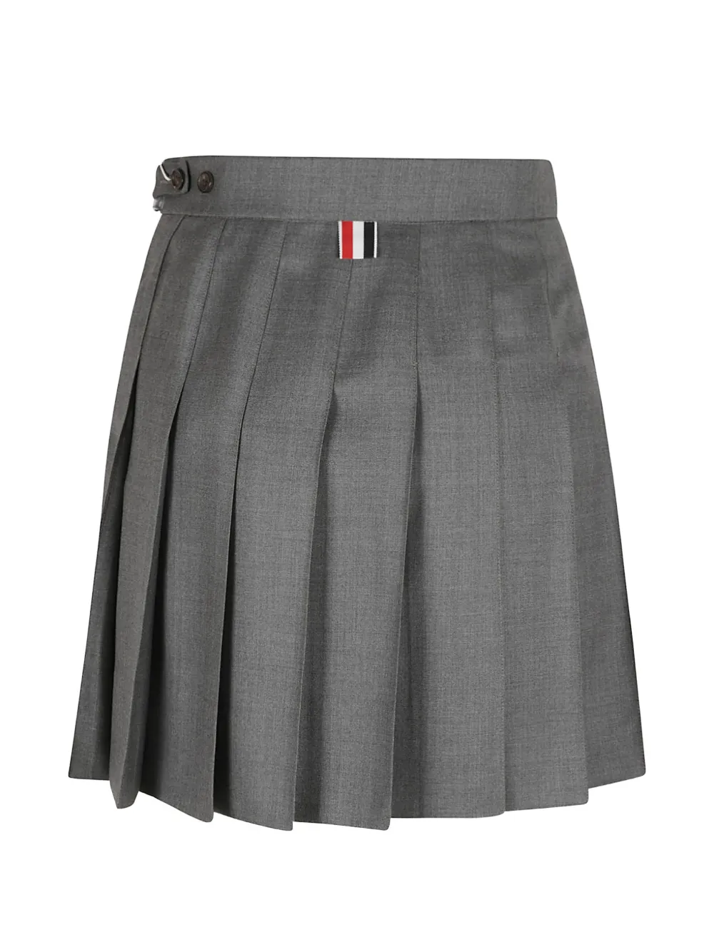 Thom Browne Super 120's pleated skirt - Grau