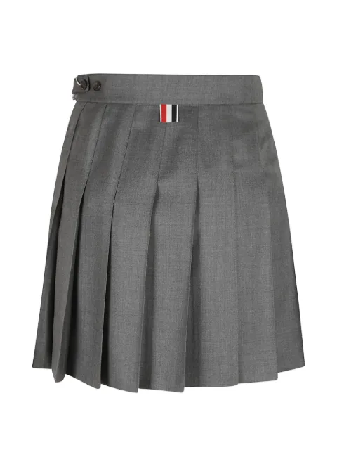 Thom Browne Super 120's twill pleated skirt