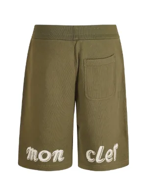 モンクレール　スエットショートパンツ　カーキ　M Moncler（モンクレール）メンズ スウェットハーフパンツ - FARFETCH