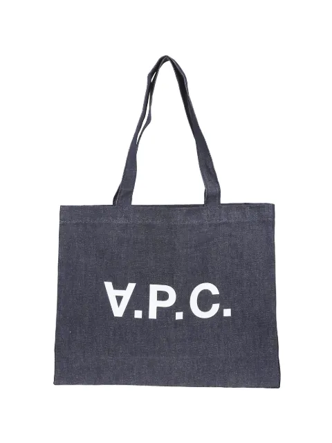 A.P.C. Daniela logo-print denim tote bag