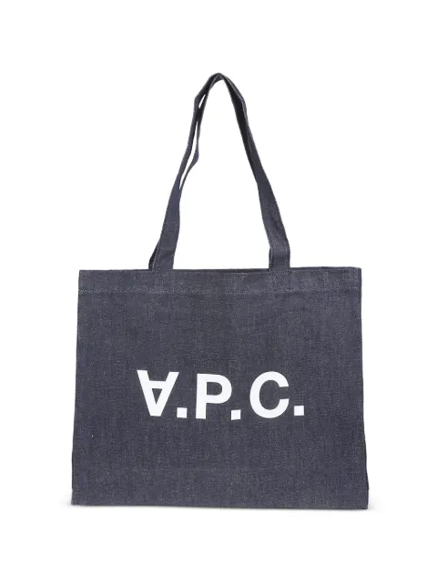 A.P.C. Daniela logo-print denim tote bag