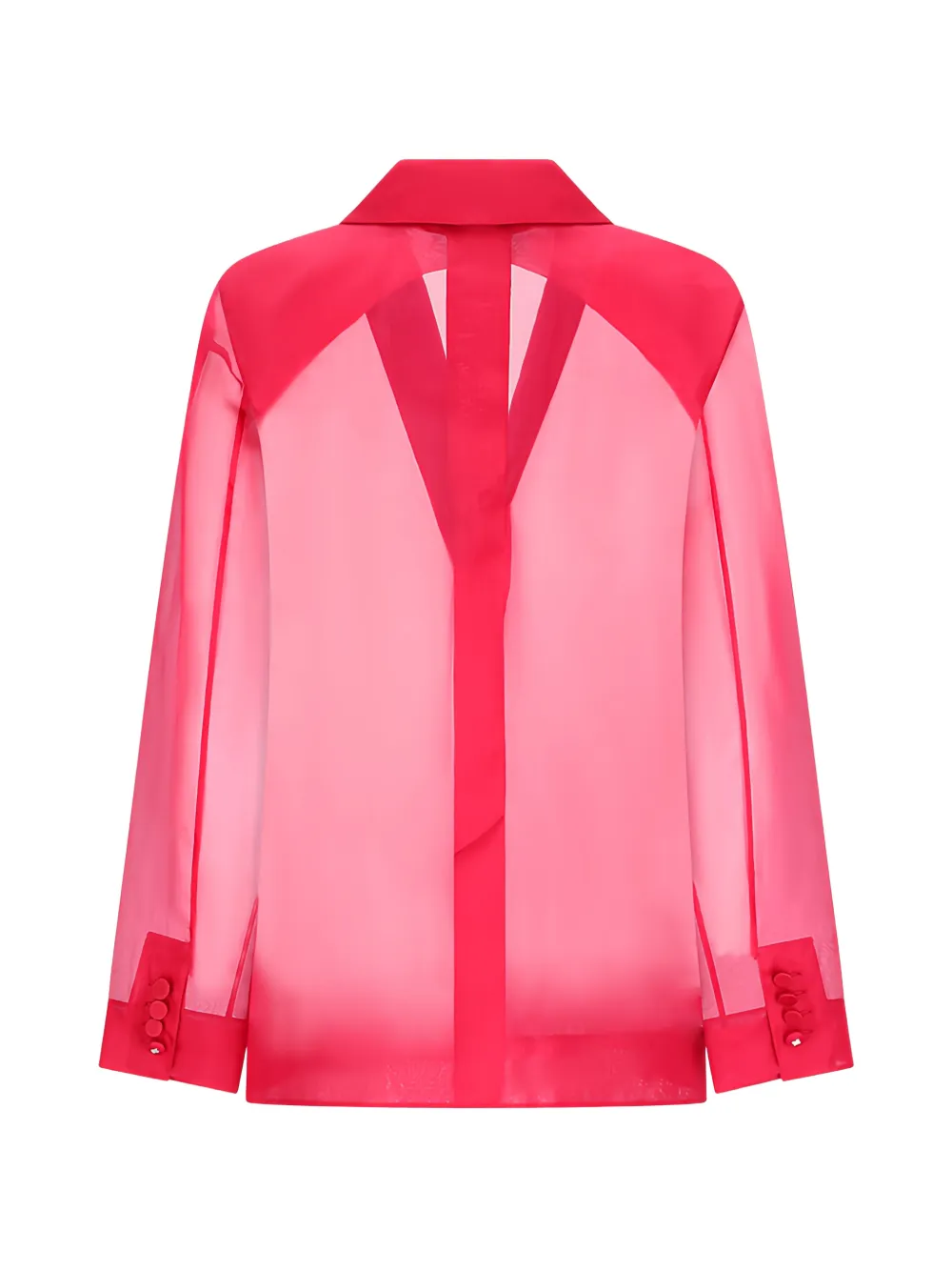 Max Mara Doorzichtig jack met dubbele rij knopen Roze