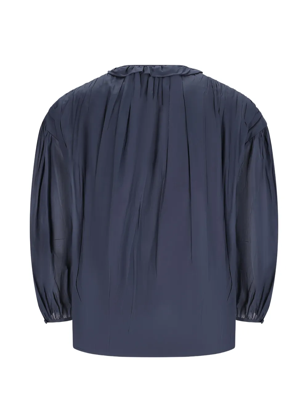  Jil Sander Ruffled Pleated Blouse - Azul 